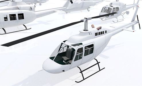 Modern Helicopter Aircraft 3d model