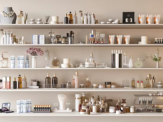Modern Cosmetics Skincare Products Bath Products Beauty Accessories 3d model