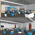 Modern Classroom Computer Classroom Science and Technology Classroom 3d model