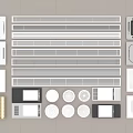 Air Conditioner Vents in Various Designs Including Linear Grille and Round Styles