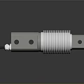 Practical Stainless Steel Cylindrical Household Item With Corrugated Middle And End Holes Design