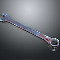 Industrial Metal Wrench with Rustic Finish Mechanical Tool for Repair and Maintenance