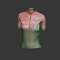 Pink And Blue Gradient Cycling Jersey With Le Ciclista In Pink Text And Bicycle Graphic