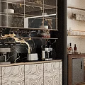 Elegant Modern Wine Cabinet With Glass Shelves And Marble Design Displaying Wine Bottles