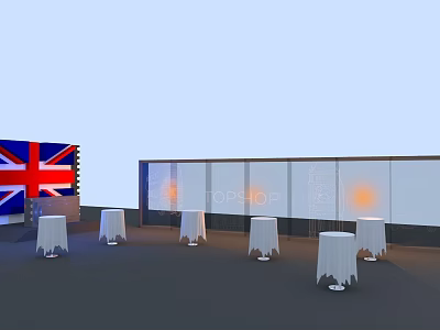 Modern Cold Food Zone British Activities Cold Food Zone 3d model