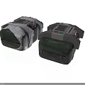 Gray And Green Mechanical Device Components With Buttons Cables And Panels