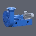 Fan Blower Centrifugal fan Exhaust fan 3d model