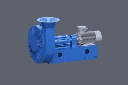 Fan Blower Centrifugal fan Exhaust fan 3d model