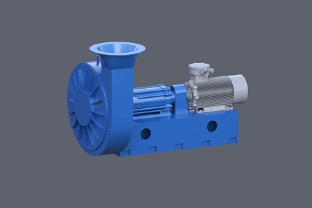 Fan Blower Centrifugal fan Exhaust fan 3d model