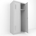 Metal Storage Locker With Double Door Open Design Internal Shelf And Ventilation Slots