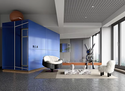 Modern Leisure Area Office Leisure Area 3d model
