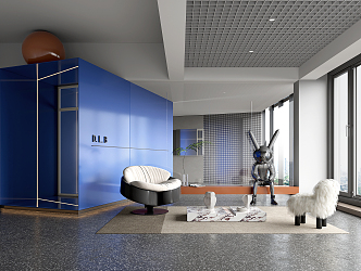 Modern Leisure Area Office Leisure Area 3d model