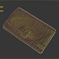 Dark Red Leather Wallet With Metallic Clasp For Daily Essentials Storage