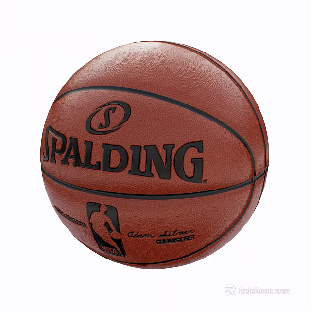 Spalding Official NBA Basketball With Never Flat Technology Sports Equipment 3d model 