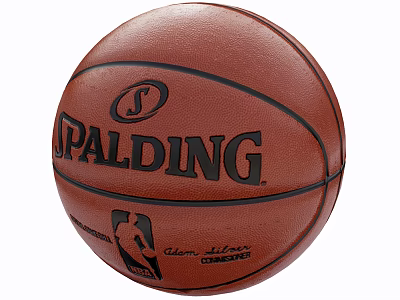 Spalding Official NBA Basketball With Never Flat Technology Sports Equipment 3d model