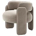 Modern Single Sofa Leisure Chair 3d model