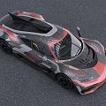 Mercedes AMG ONE High Performance Sports Car With Black And Red Aerodynamic Design Sleek Body
