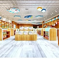 Baby Products Specialty Store With Shelves Mannequin And Libero Diapers