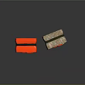 Red And Camouflage Medical First Aid Kits With Red Scissors And Cross Symbol