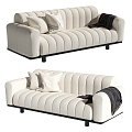 Modern double sofa 3d model