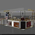 WAN SE Cosmetics Store Interior Design With Product Display And Counter Setup 3d model