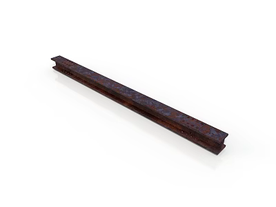 Long Dark Colored Textured Structural Equipment Bar With Durable Design 3d model