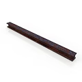 Long Dark Colored Textured Structural Equipment Bar With Durable Design
