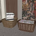Wind Book Compilation Basket Combination 3d model