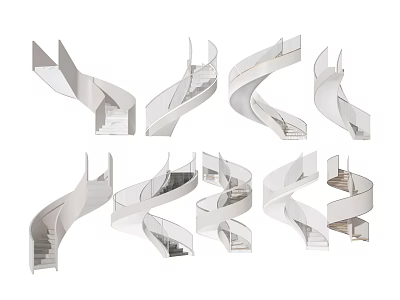 Modern Spiral Stairs Design Ideas For Interior Architecture And Home Decor 3d model