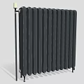 Black Modern Home Radiator Heater For Efficient Daily Heating And Warmth 3d model