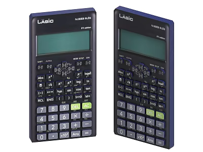 Laic FX-991EX Scientific Calculators Two Office Electrical Appliances With Green 3d model