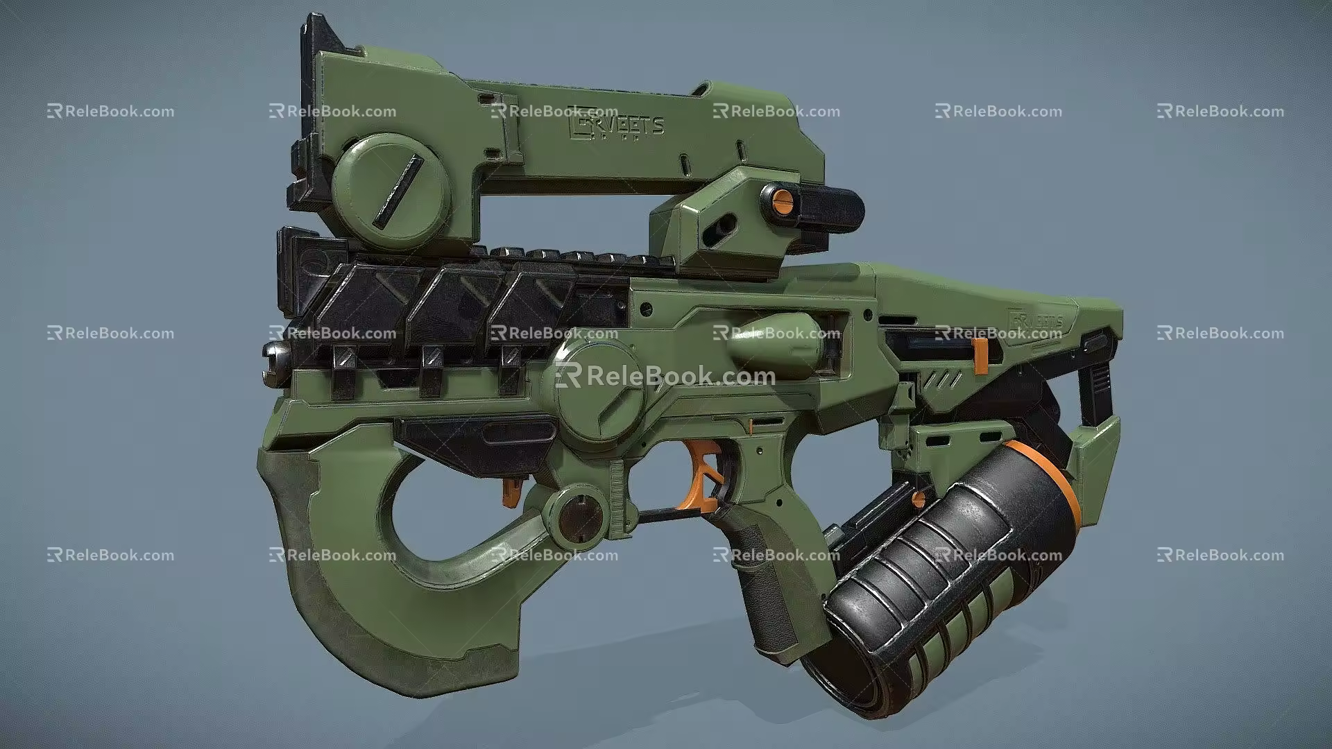 Weapon Sci-Fi Machine Gun 3d model