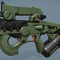 Weapon Sci-Fi Machine Gun 3d model