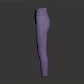 Purple High Waist Leggings With Stretchy Fabric For Comfortable Everyday Wear