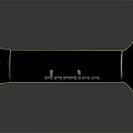 Domino Black Cylindrical Headphone Speaker With Carbon Fiber Design