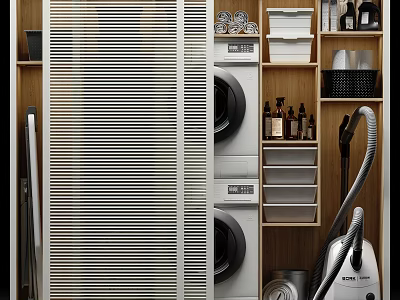 Modern Bathroom Cabinet Rack with Storage Drawers and Shelves for Toiletries 3d model