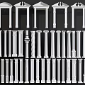 European Roman Column Square Column Round Column Decorative Column Gypsum Column 3d model