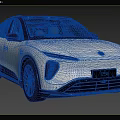 White Electric SUV Model 885 With Modern Design Black Wheels And Front LED Lights