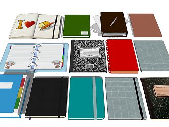 Modern Notebook 3d model