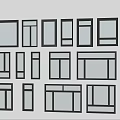 Modern windows combination windows glass windows floor-to-ceiling windows balcony windows bay windows bedroom windows sliding windows casement windows doors and windows 3d model
