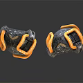 Heavy Duty Mechanical Components With Orange Straps And VONROC Logo On Black Body