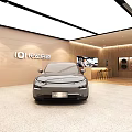 Changan Qiyuan Car Showroom Interior With Displayed Vehicles And Modern Lighting