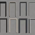 Modern Door Frame Lines With Multiple Colors For Interior Design Decor