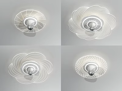 Modern Air Conditioner Fan With Circular White Frame And Unique Stylish Design 3d model