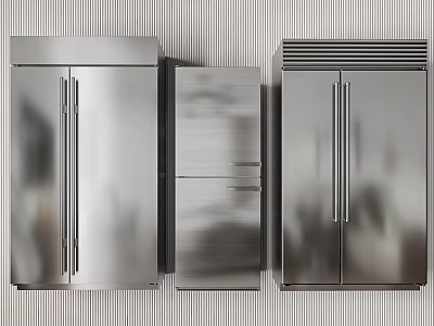 Modern refrigerator refrigerator combination 3d model