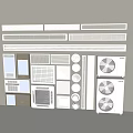 Various Types Of Air Conditioner Vents With Different Designs And Shapes For Home And Office Spaces
