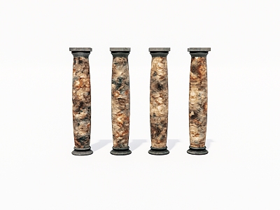 decorative constructional column 3d model