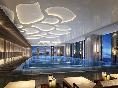 New Chinese Swimming Pool Hotel Swimming Pool model