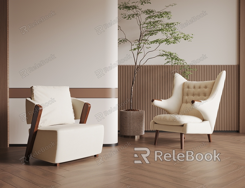 Solid Wood Leisure Chair model