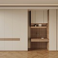 02 modern minimalist wardrobe wardrobe 3d model